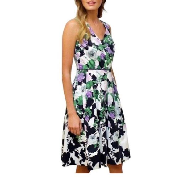 Women's O The Oprah Magazine Collection For Talbots Full Of Posey’s Dress Purple - Picture 2 of 11